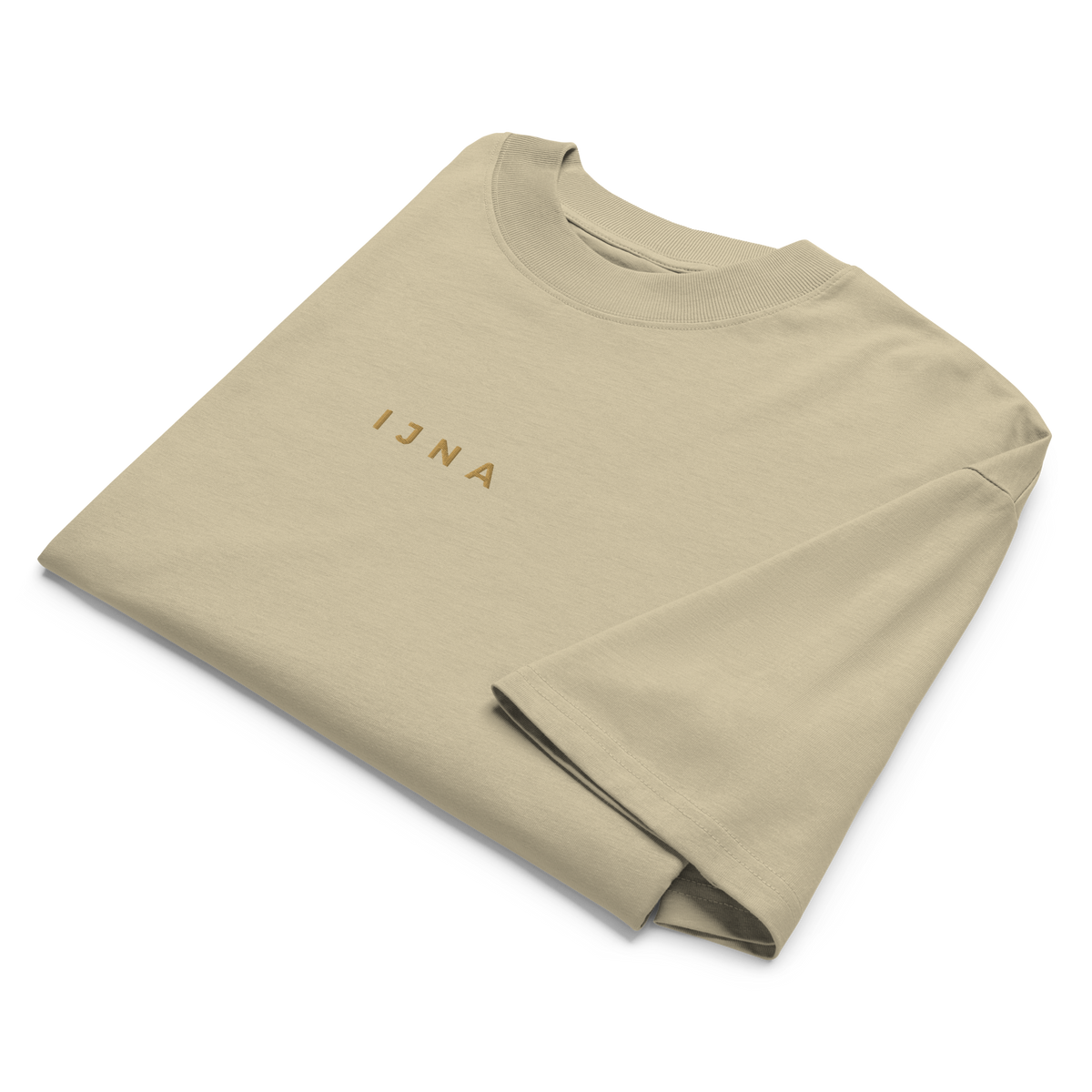 IJNA Founding High Neck Tee - Stone