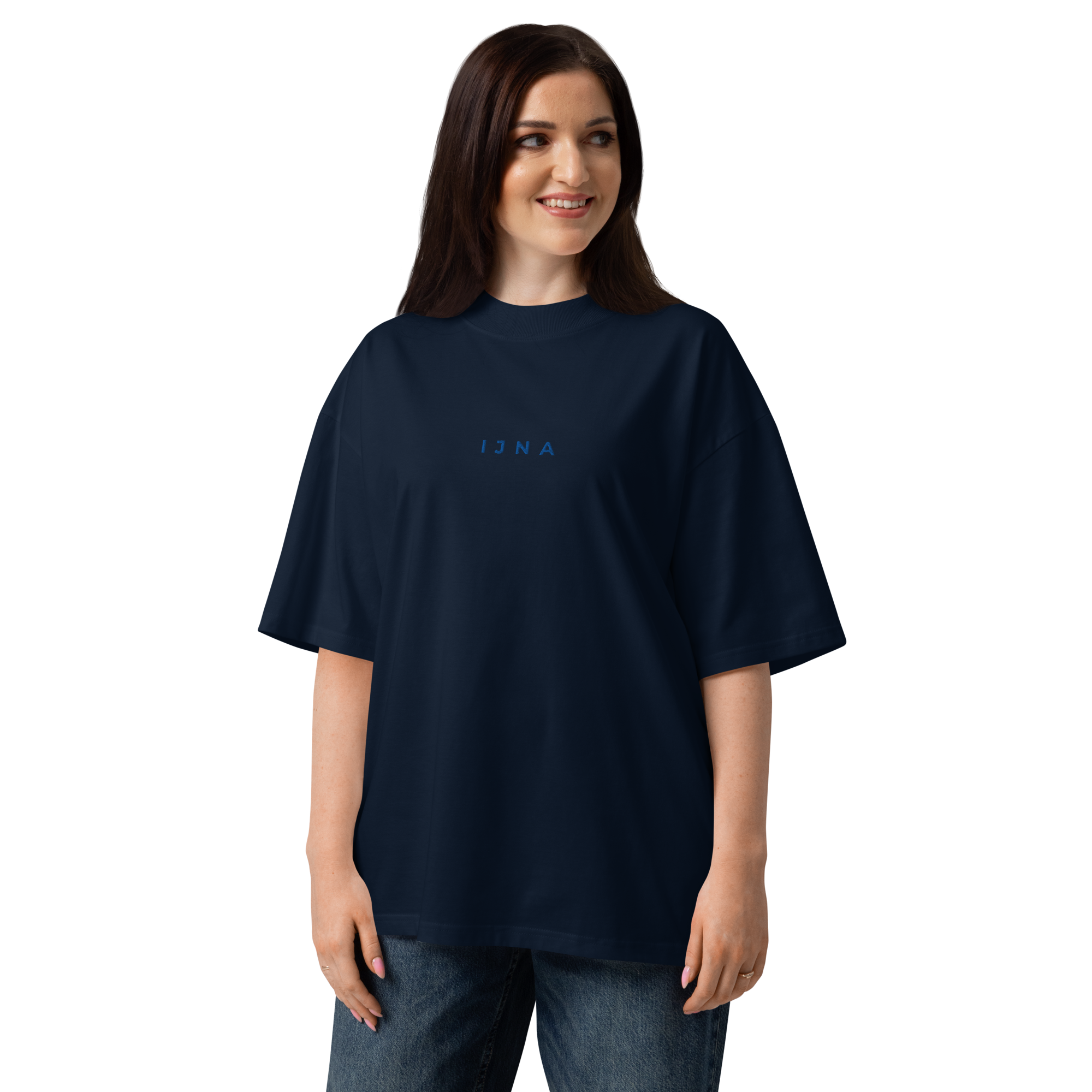 IJNA Founding High Neck Tee - French Navy