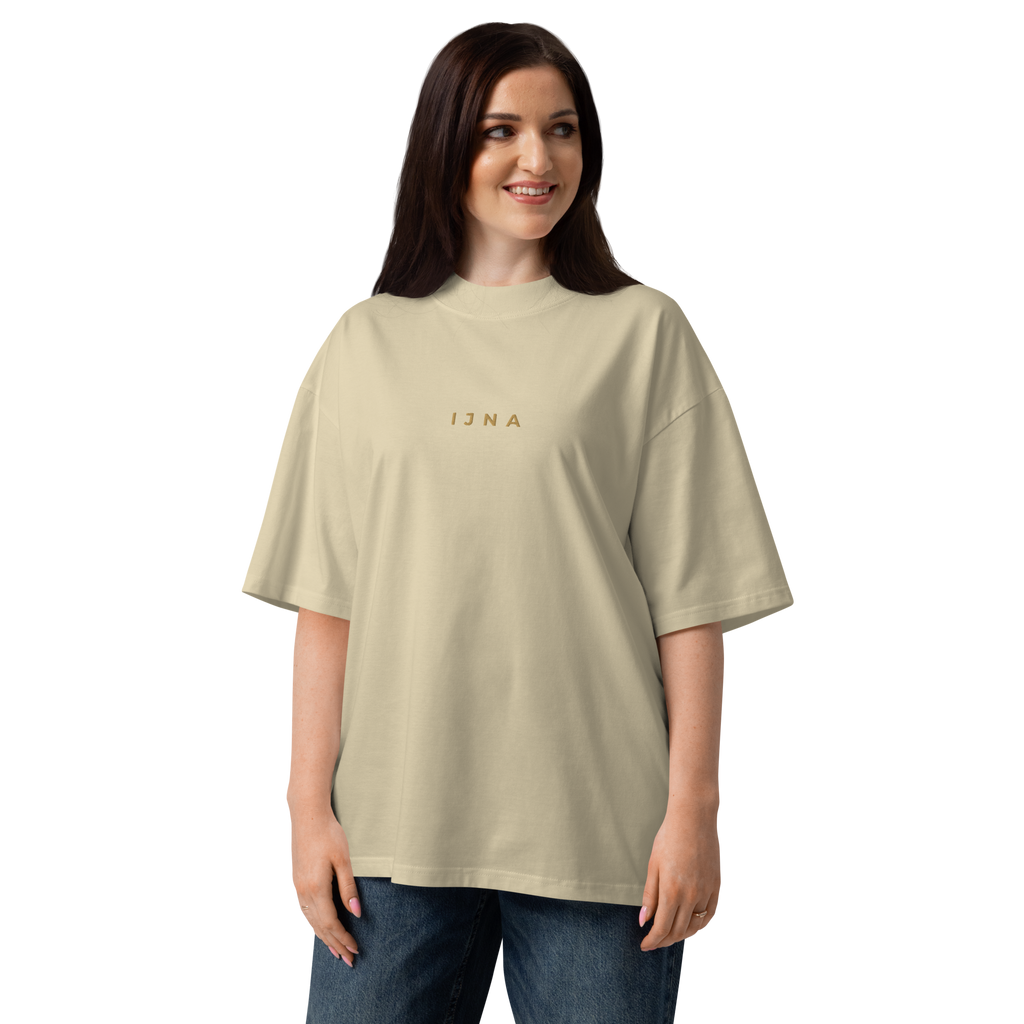 IJNA Founding High Neck Tee - Stone