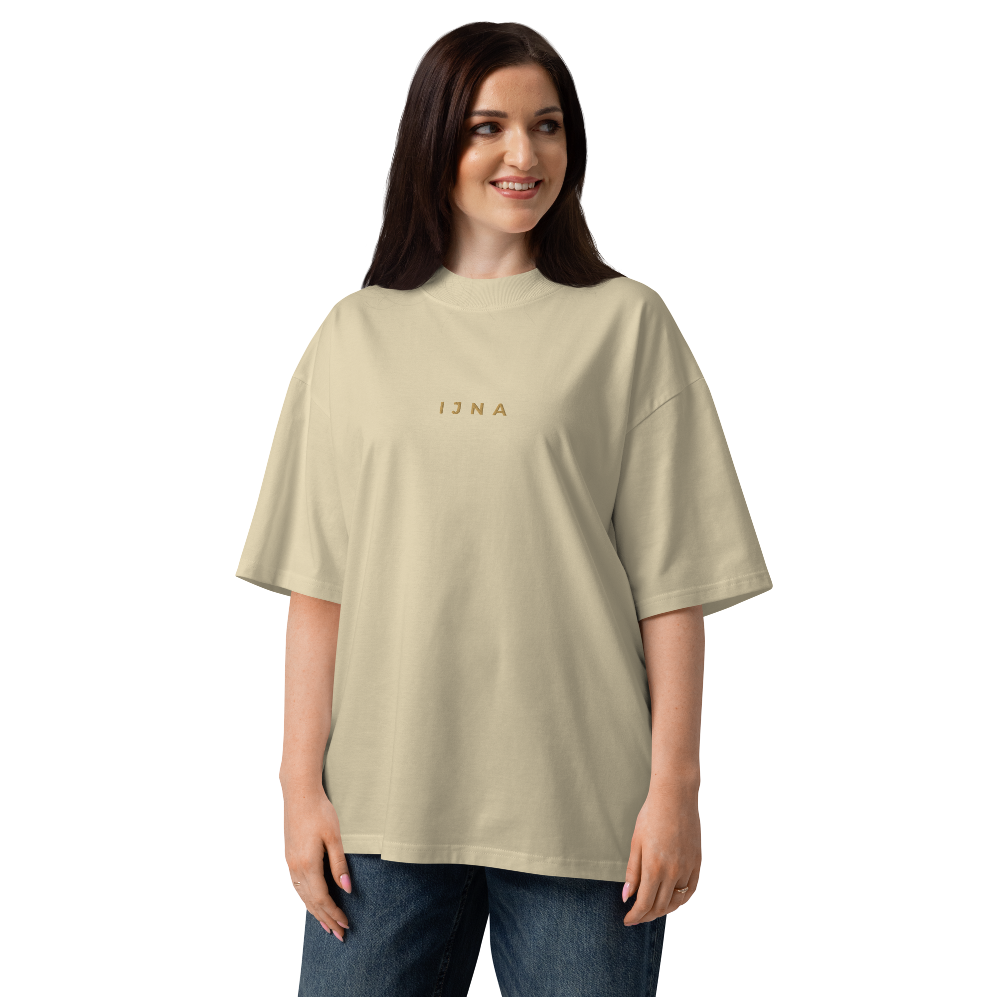 IJNA Founding High Neck Tee - Stone