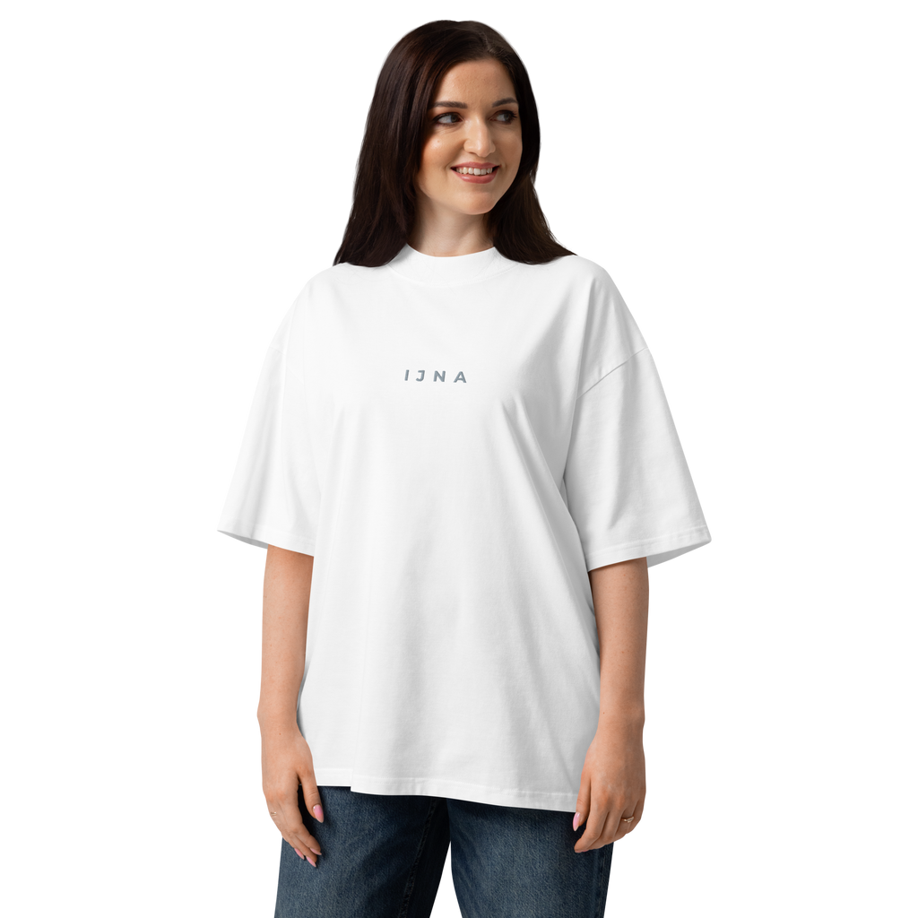 IJNA Founding High Neck Tee - White
