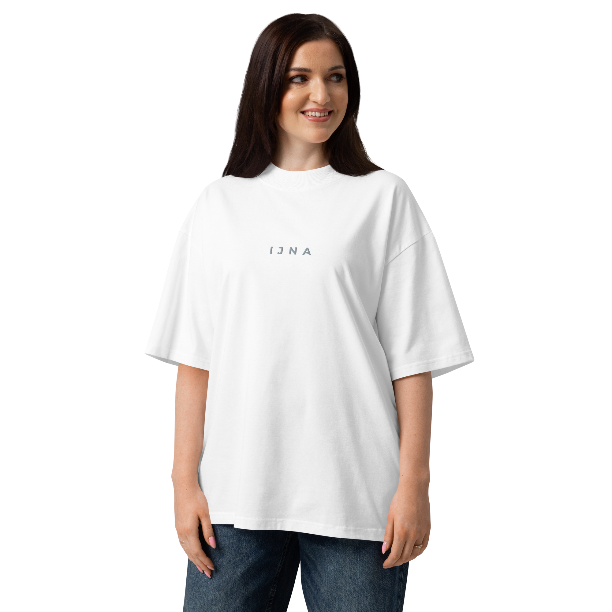 IJNA Founding High Neck Tee - White