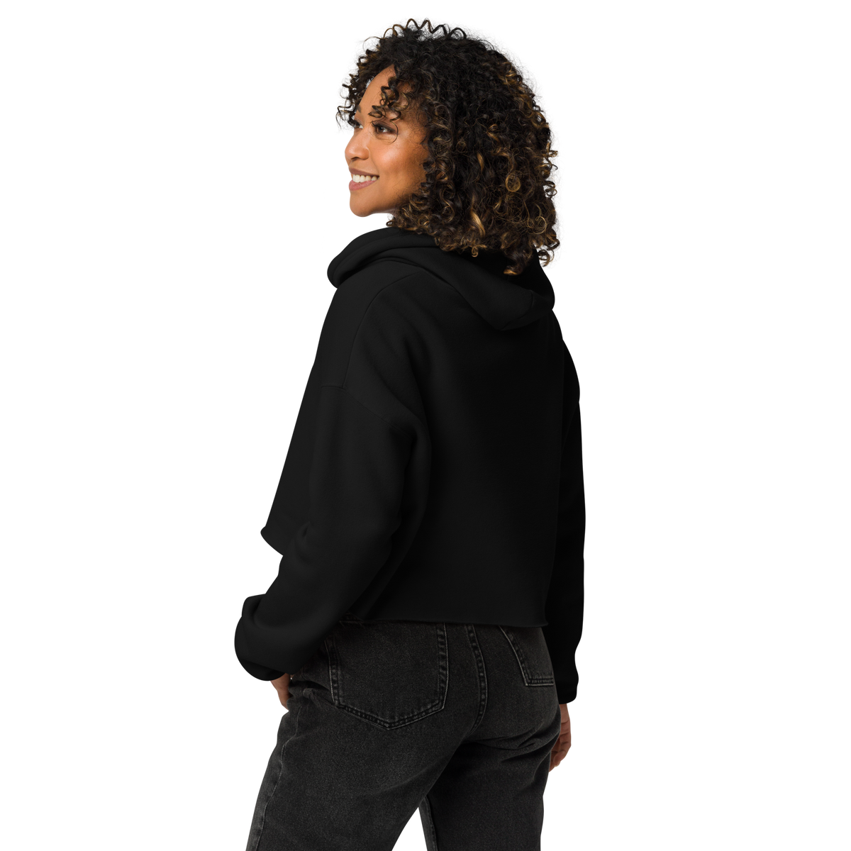 Women's IJNA Cropped Hoodie - Black